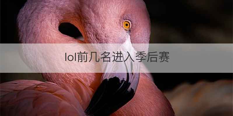 lol前几名进入季后赛
