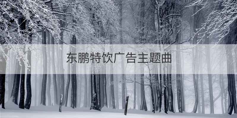 东鹏特饮广告主题曲