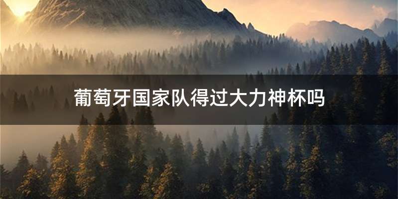 葡萄牙国家队得过大力神杯吗