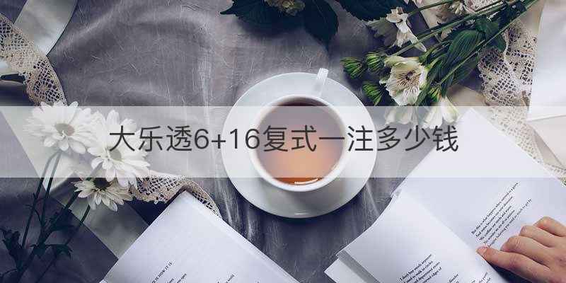 大乐透6+16复式一注多少钱