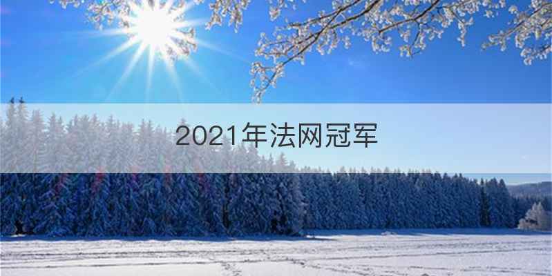 2021年法网冠军