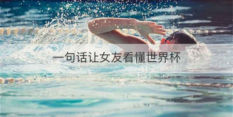 一句话让女友看懂世界杯
