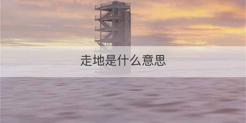 走地是什么意思