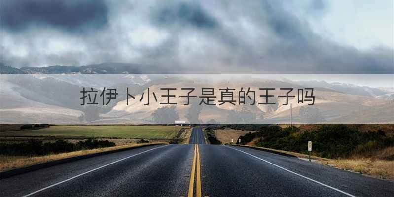 拉伊卜小王子是真的王子吗