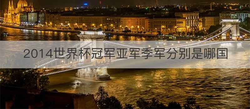 2014世界杯冠军亚军季军分别是哪国