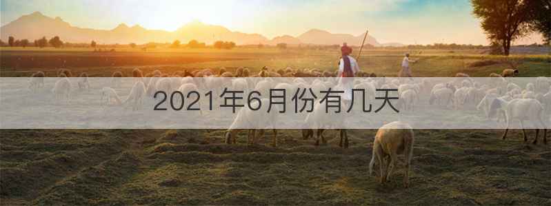 2021年6月份有几天
