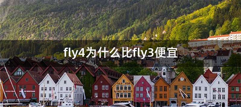 fly4为什么比fly3便宜