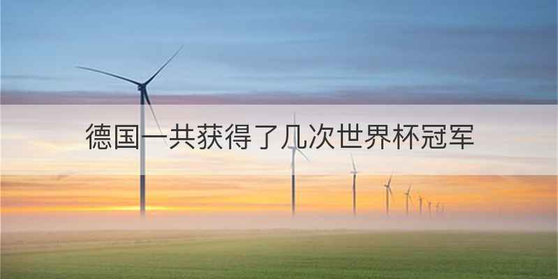 德国一共获得了几次世界杯冠军
