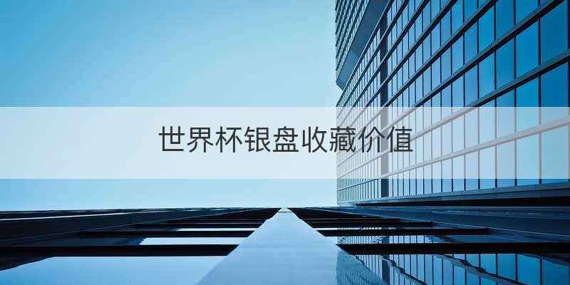 世界杯银盘收藏价值