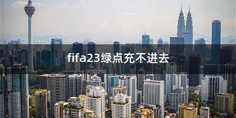 fifa23绿点充不进去