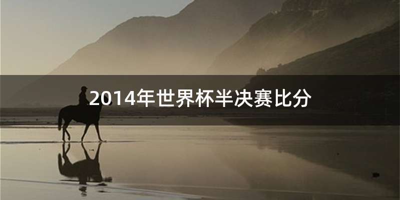 2014年世界杯半决赛比分