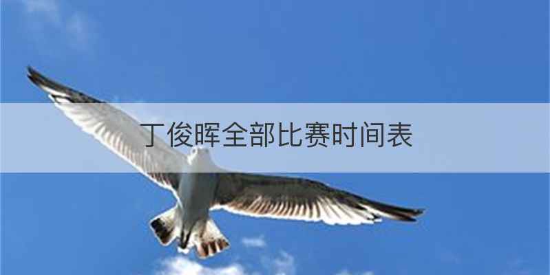 丁俊晖全部比赛时间表