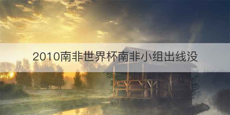2010南非世界杯南非小组出线没
