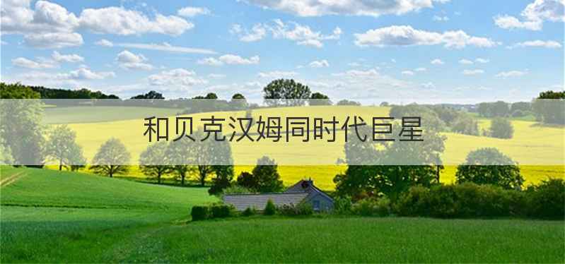 和贝克汉姆同时代巨星