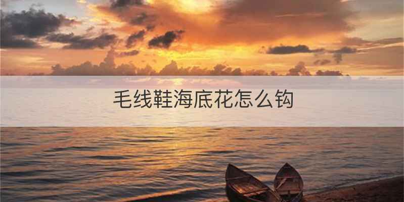 毛线鞋海底花怎么钩