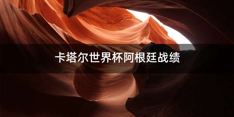 卡塔尔世界杯阿根廷战绩