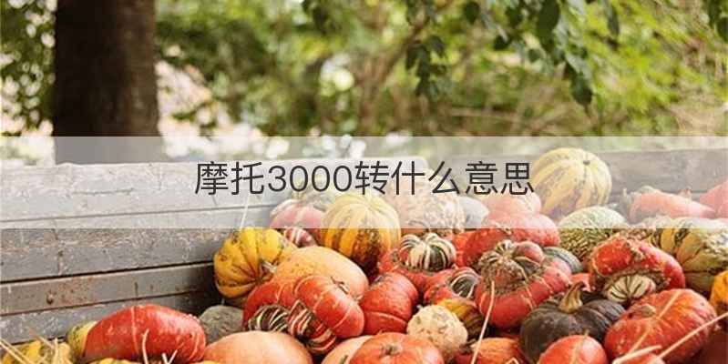 摩托3000转什么意思