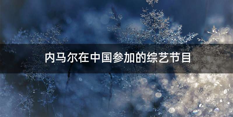 内马尔在中国参加的综艺节目