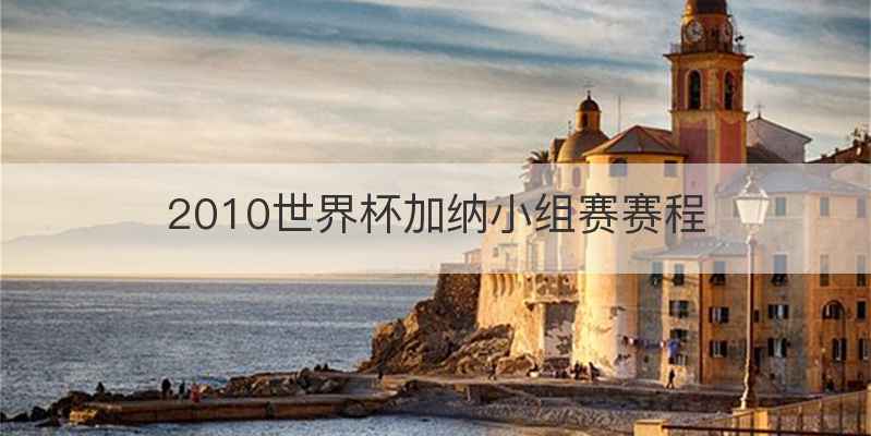 2010世界杯加纳小组赛赛程