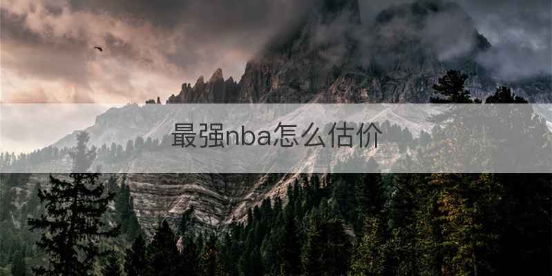 最强nba怎么估价