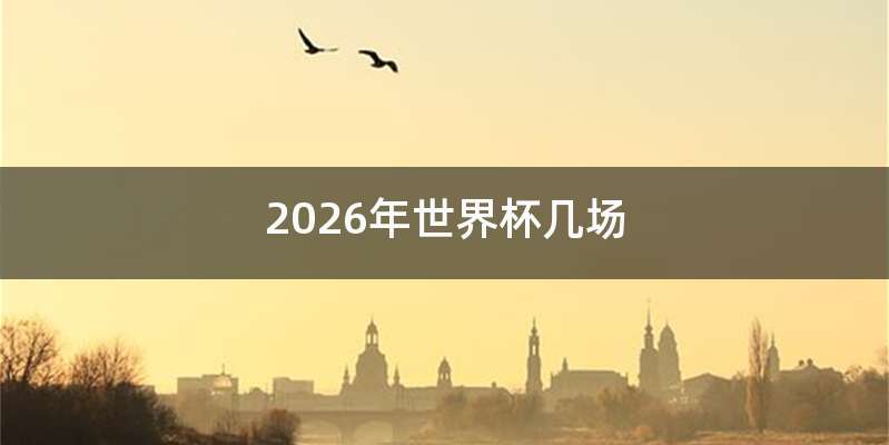 2026年世界杯几场