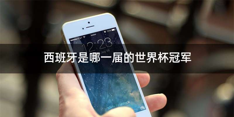 西班牙是哪一届的世界杯冠军