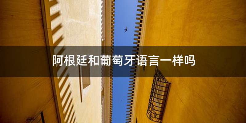 阿根廷和葡萄牙语言一样吗