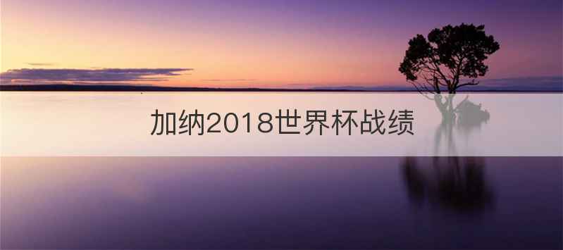 加纳2018世界杯战绩
