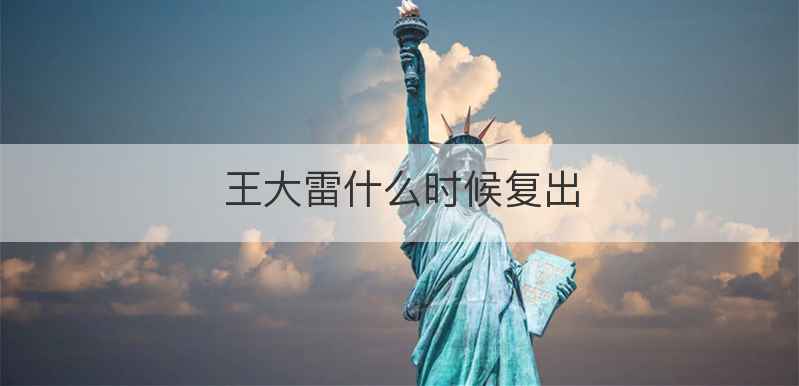 王大雷什么时候复出