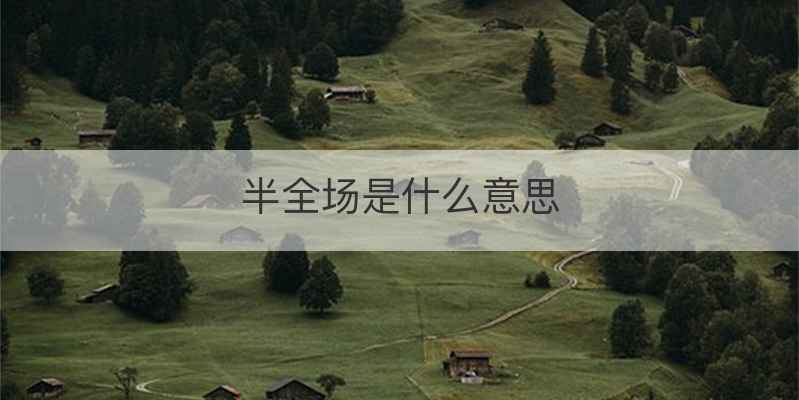 半全场是什么意思
