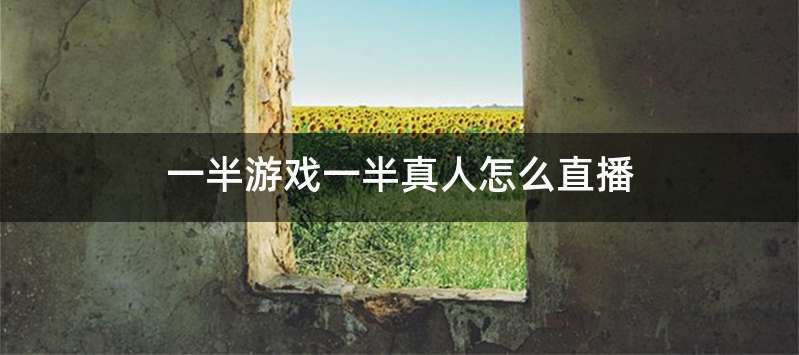 一半游戏一半真人怎么直播