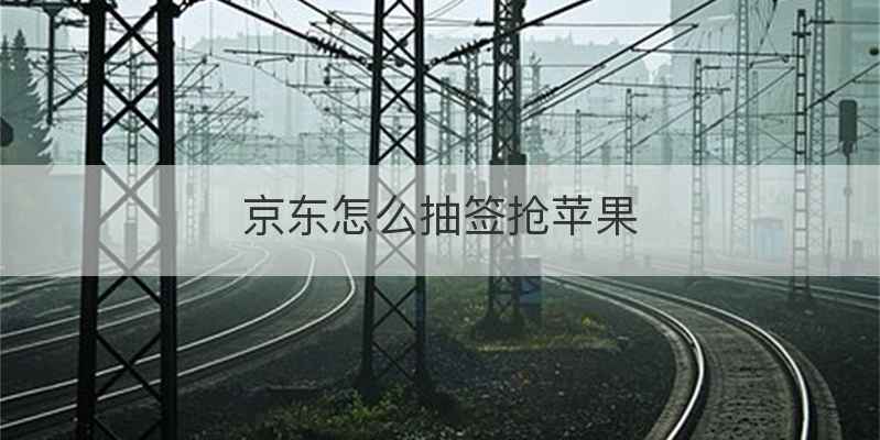 京东怎么抽签抢苹果