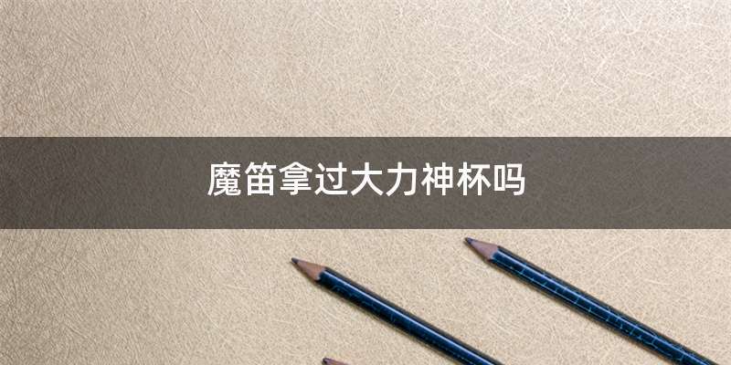 魔笛拿过大力神杯吗