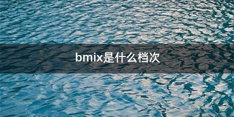bmix是什么档次