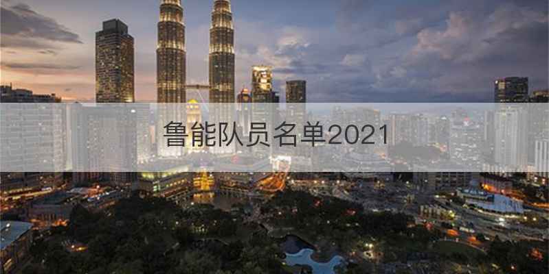 鲁能队员名单2021