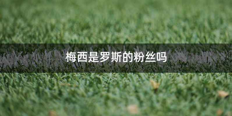 梅西是罗斯的粉丝吗