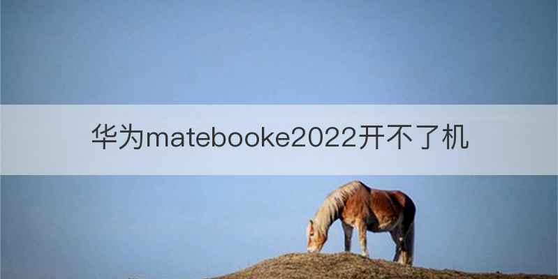 华为matebooke2022开不了机
