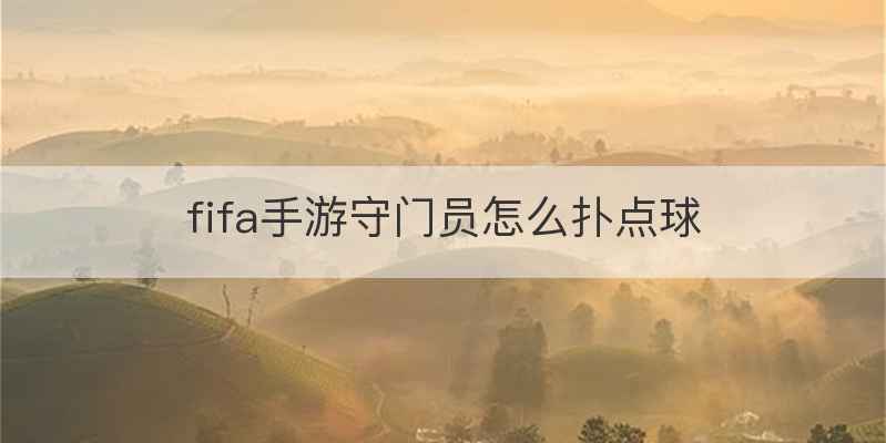 fifa手游守门员怎么扑点球