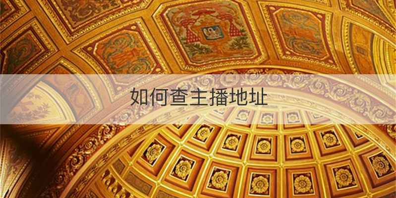 如何查主播地址