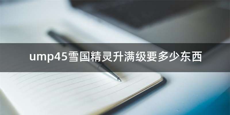 ump45雪国精灵升满级要多少东西