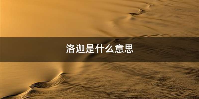 洛迦是什么意思