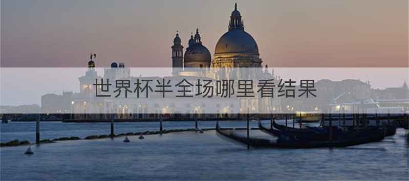 世界杯半全场哪里看结果