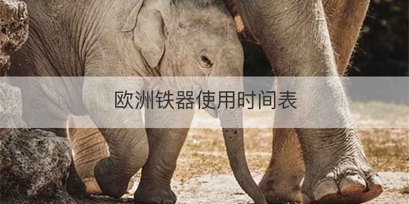 欧洲铁器使用时间表