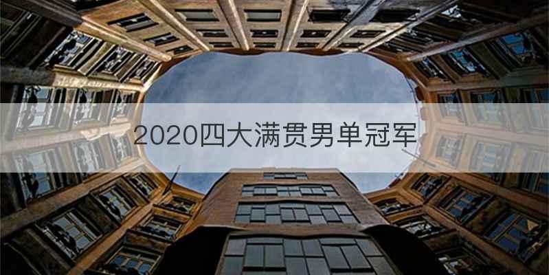 2020四大满贯男单冠军