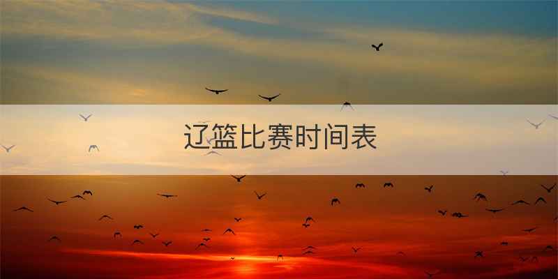 辽篮比赛时间表