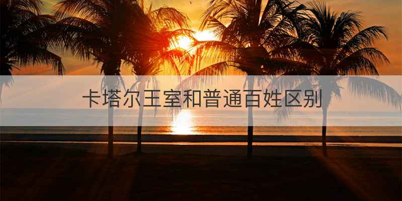 卡塔尔王室和普通百姓区别
