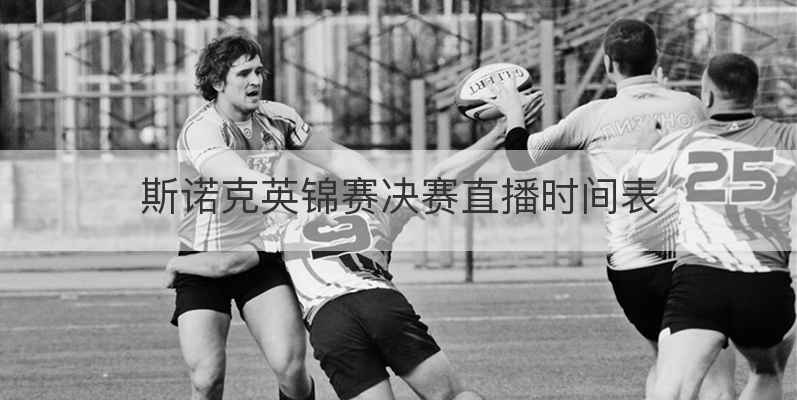 斯诺克英锦赛决赛直播时间表