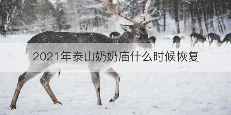 2021年泰山奶奶庙什么时候恢复