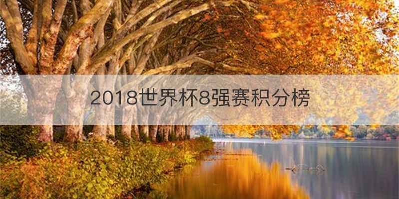 2018世界杯8强赛积分榜