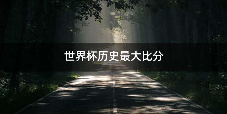 世界杯历史最大比分